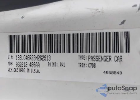 2008 Dodge Avenger Se из США, поврежденный, VIN 1B3LC46R28N262913